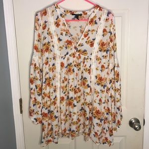 Forever 21 Floral Jumper Tunic Dress [Size M]